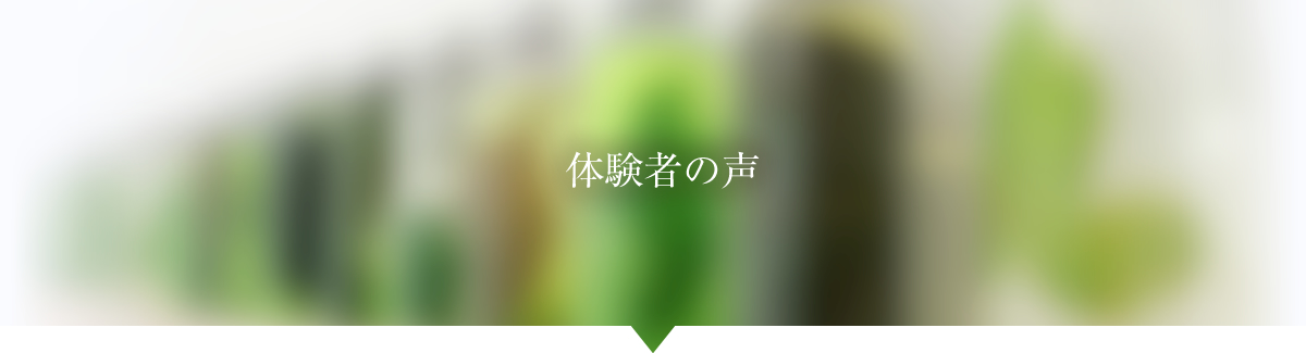 体験者の声